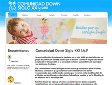 Tablet Screenshot of comunidaddownsigloxxi.org